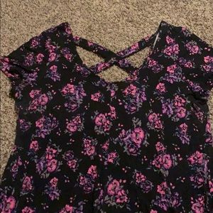 Torrid cross cross back blouse